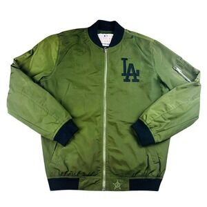 JH Design Geniune merchandise LA Dodgers MLB Baseball Bomber Jacket Men XL Green